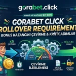 Gorabet Click Rollover Requirement Bonus Kazancını Çevirme